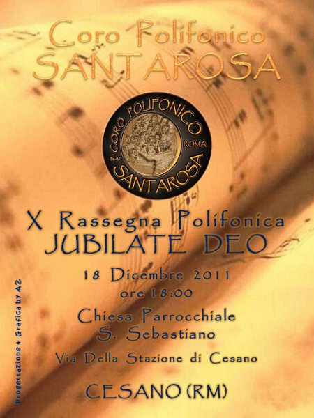 Manifesto X Rassegna Polifonica Jubilate Deo